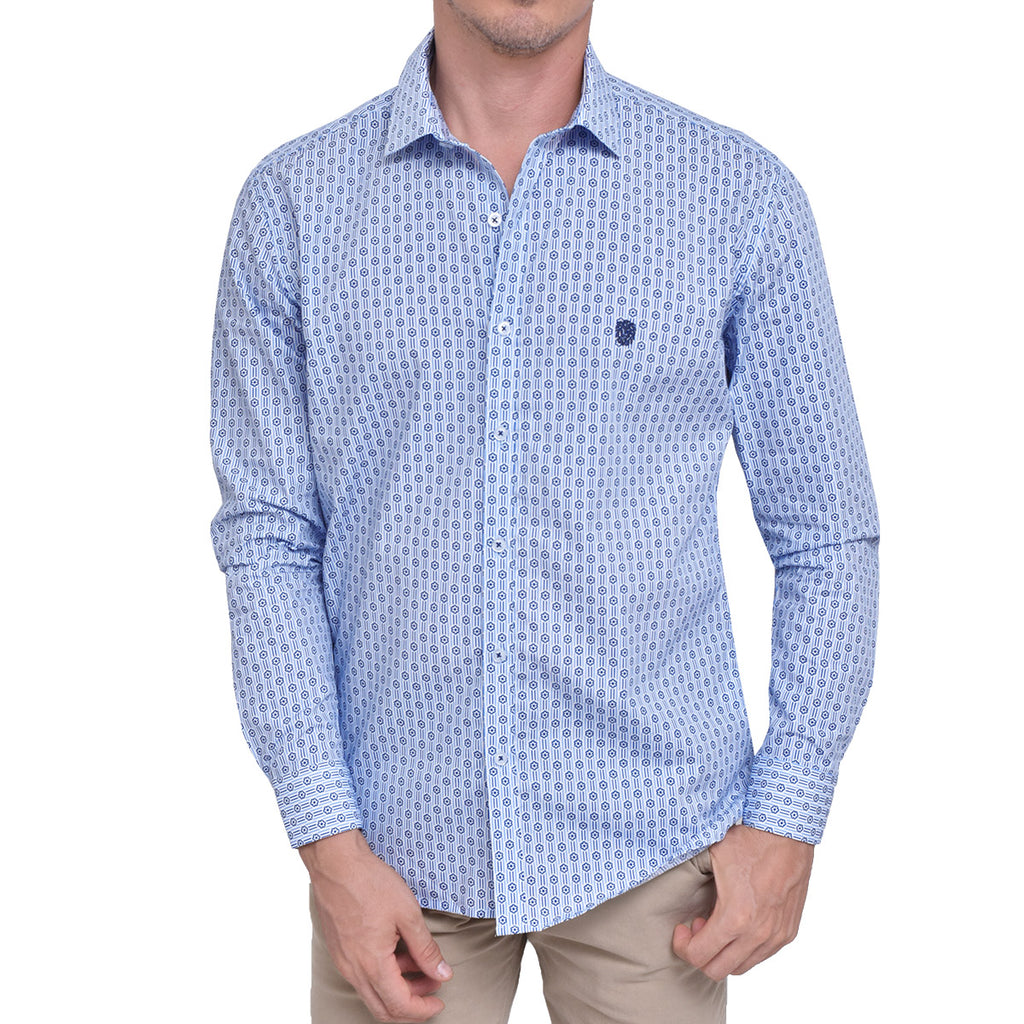 CAMISA MONTICELLO AZZURRO