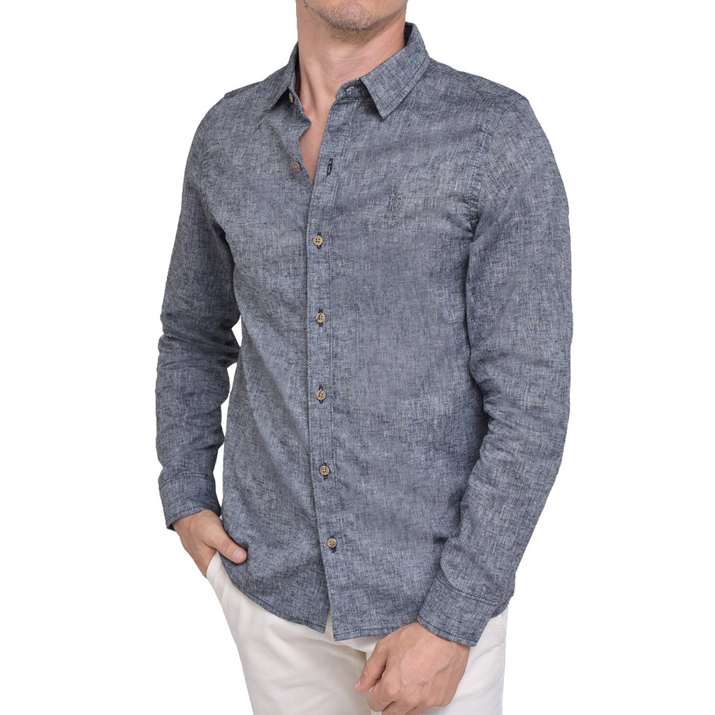 CAMISA LINO CAGLIARI NEGRA