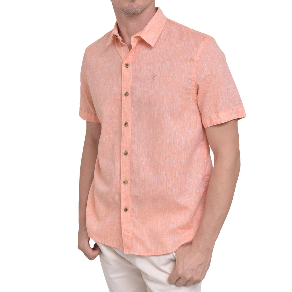 CAMISA LINO CAGLIARI NARANJA