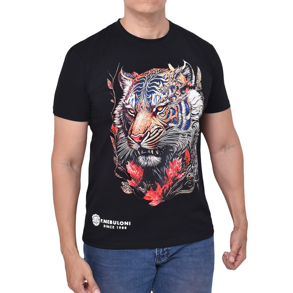 CAMISETA RED TIGER NEGRA