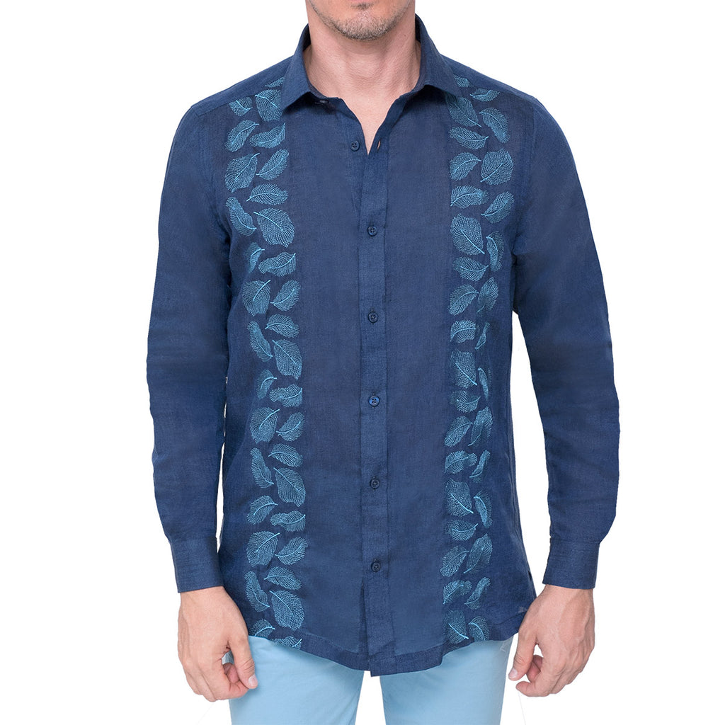 GUAYABERA LINO NAVY