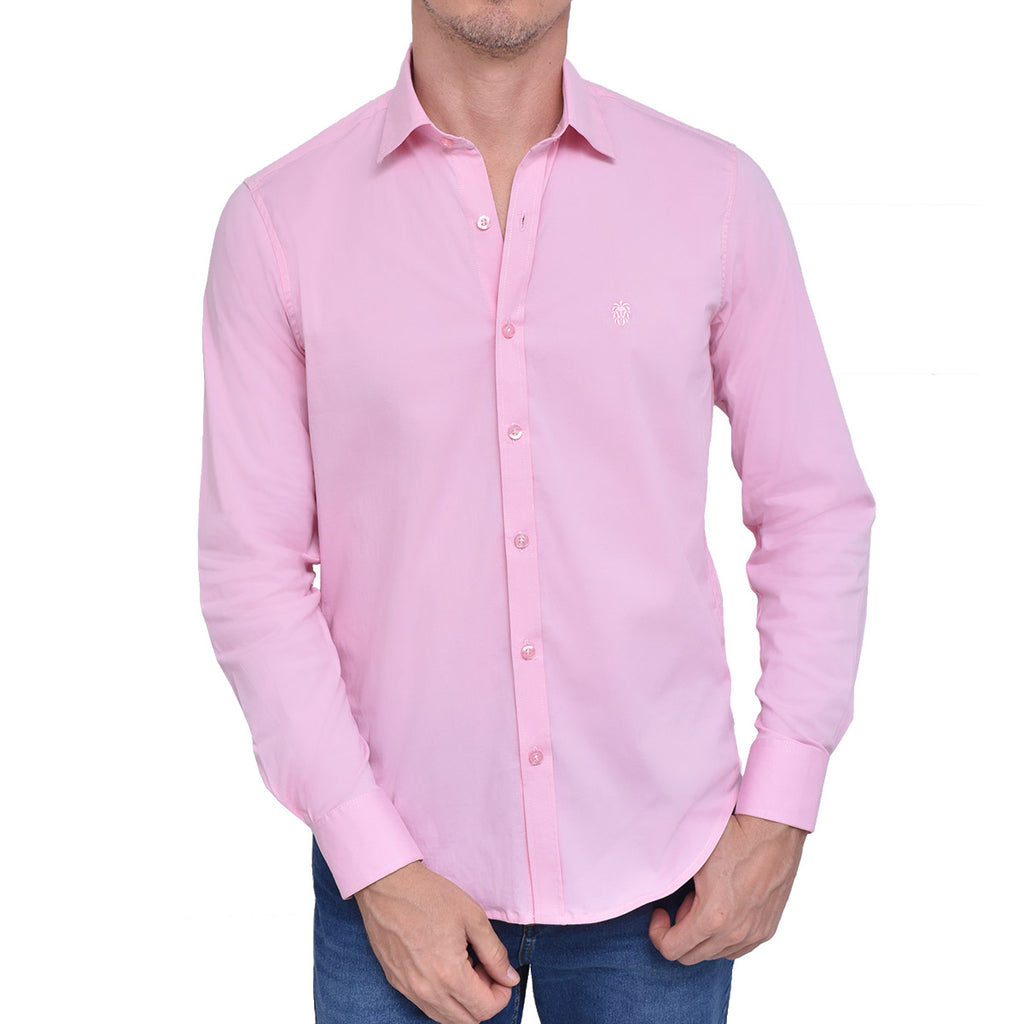 CAMISA POPELINE ROSADA