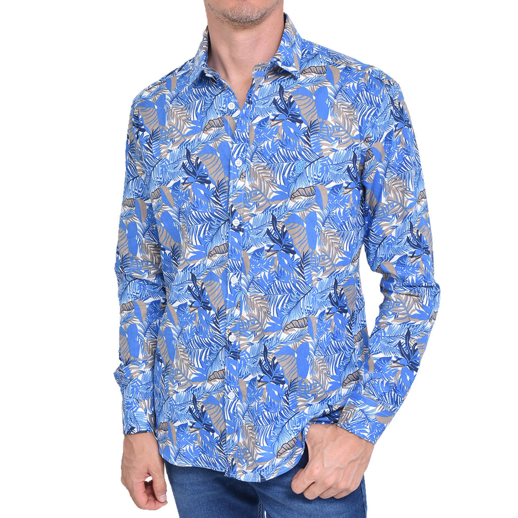 CAMISA SPOLETTO AZURRO