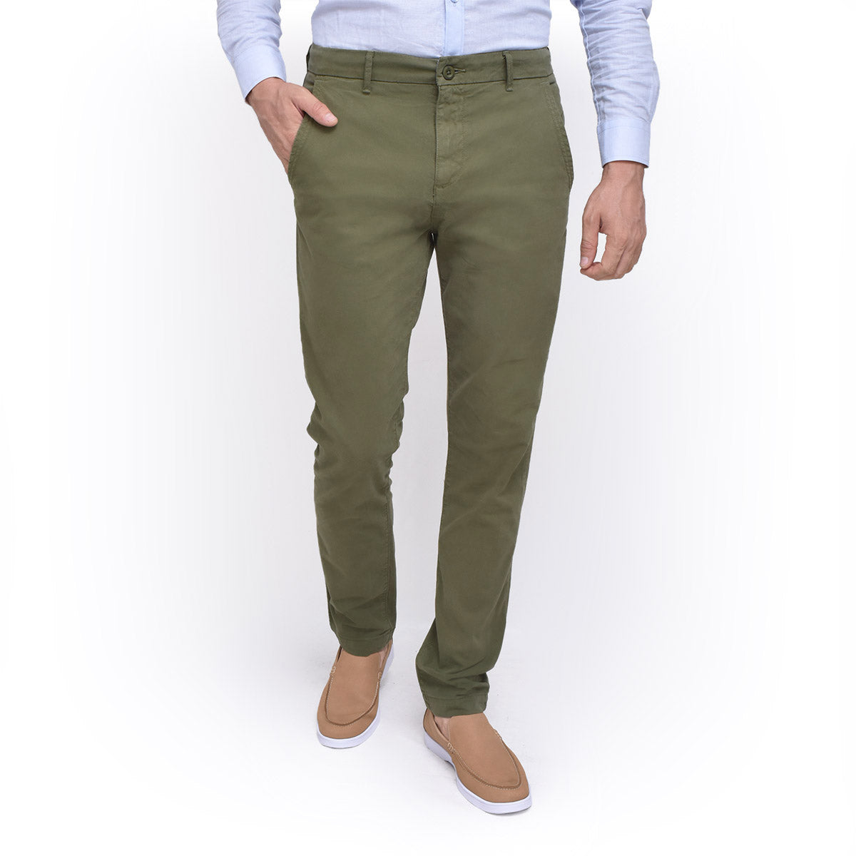 PANTALON DRYL ESSENZIALE VERDE MILITAR – F.nebuloni® Colombia