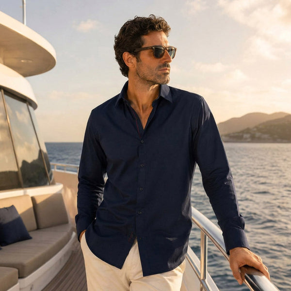 CAMISA VERENAZZA NAVY