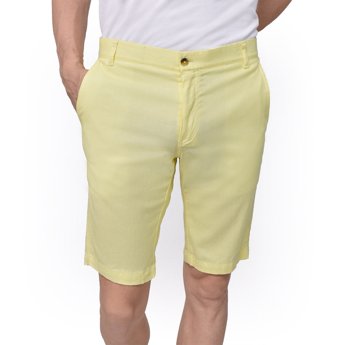 BERMUDA LINO PRESTO AMARILLO