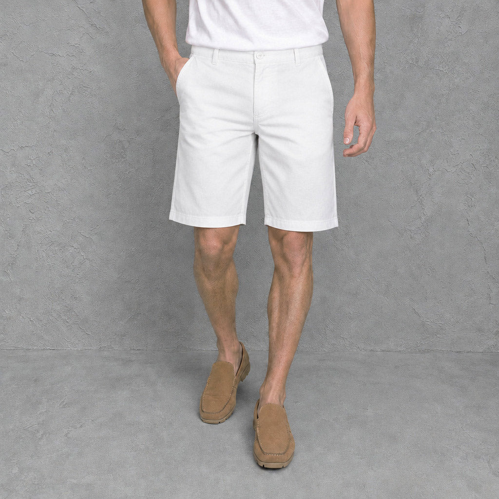BERMUDA LINO PRESTO BLANCA