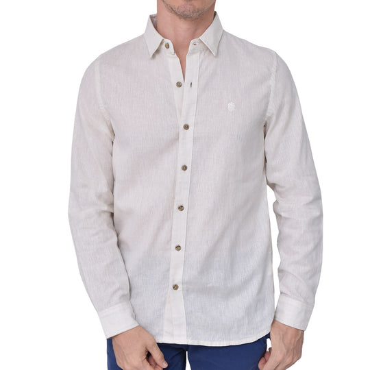 CAMISA LINO CAGLIARI BEIGE