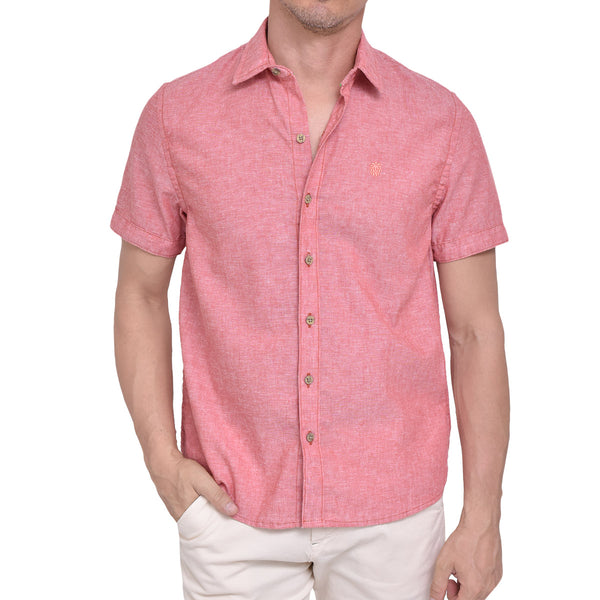 CAMISA LINO CAGLIARI ROJA