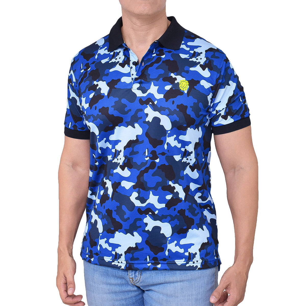 POLO SUBLIMATO AZURRO