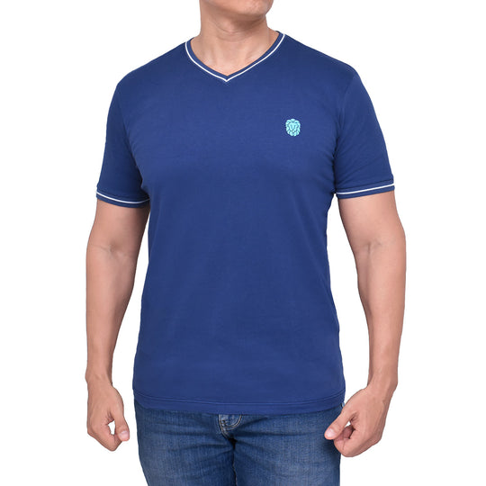 CAMISETA CUELLO V NAVY