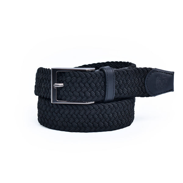 CINTURÓN ELÁSTICO NEGRO / TINTA