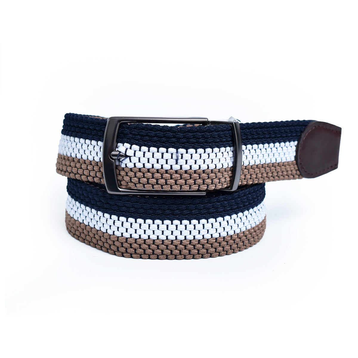 CINTURÓN ELÁSTICO CAFE / TRAMA