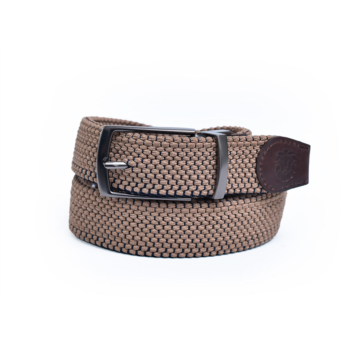 CINTURÓN ELÁSTICO CAFE / TRAMA