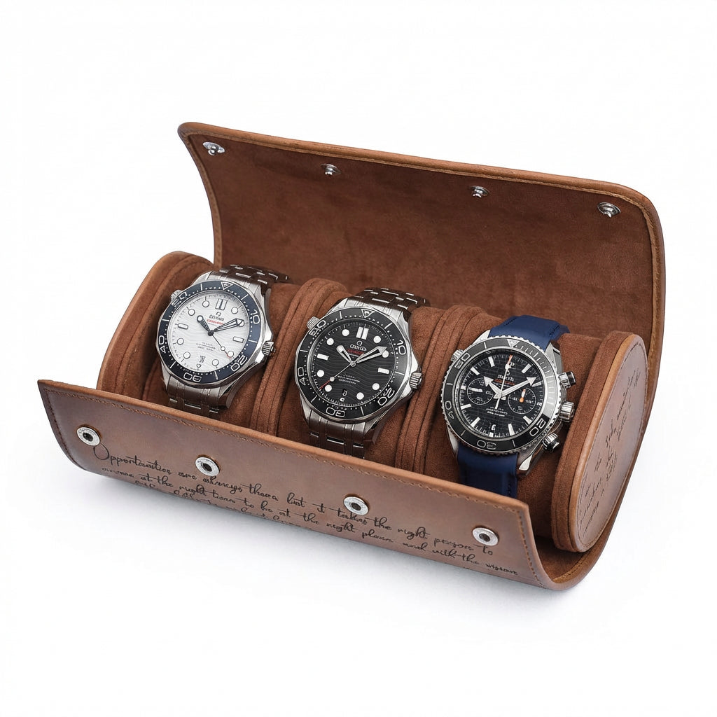 Portareloj Cuero Crust Miel