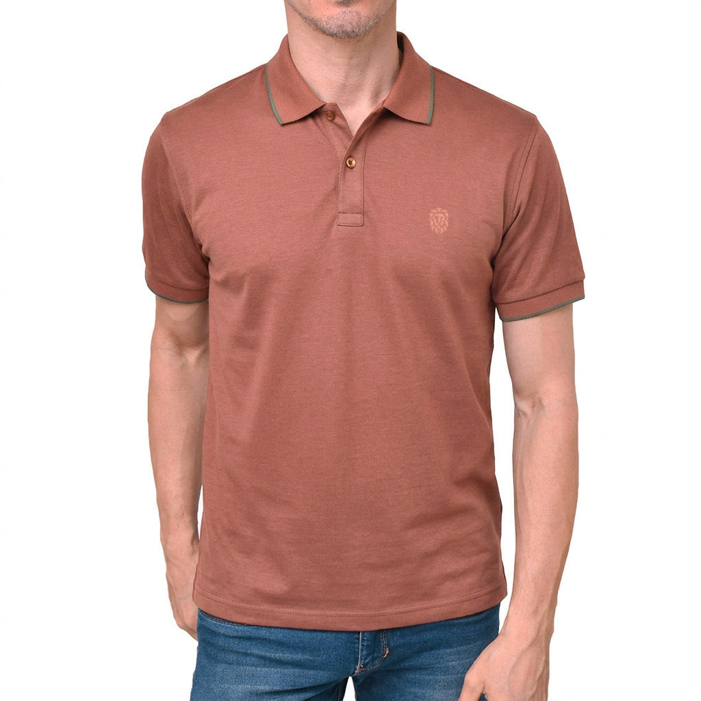 POLO MICROPINA GINGER GRAY